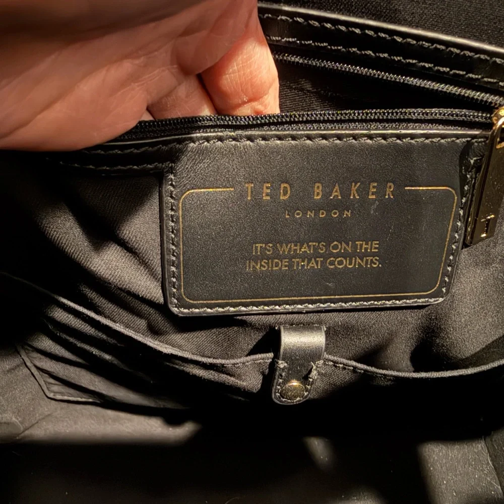 Ted Baker Black Structured Tote - Picture 5 of 8